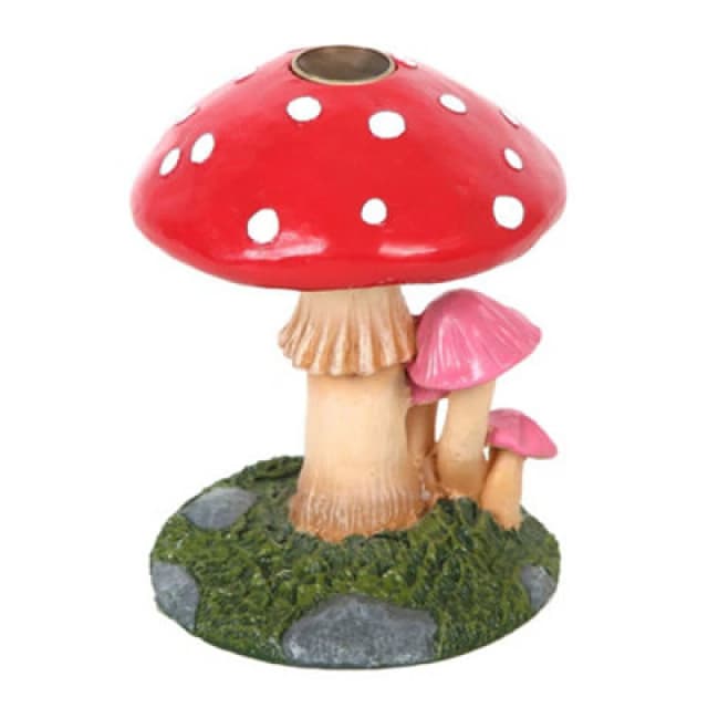 Something Different Something Different Mushroom Backflow Incense Burner in Red Red One Size Unisex 5063425850877