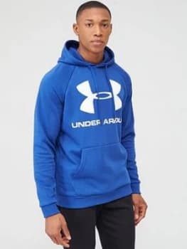 Urban Armor Gear Rival Fleece Logo Overhead Hoodie - Blue/White
