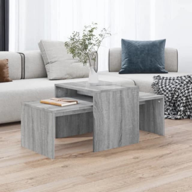 VIDAXL Coffee Table Set Grey Sonoma 100x48x40cm Engineered Wood Vidaxl 8720286954614