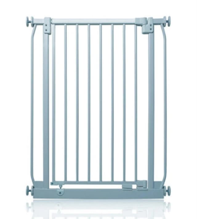 Safetots Extra Tall Elite Safety Gate, 71Cm - 80Cm, Matt Grey, Extra Tall 96.8Cm In Height, Pressure Fit Stair Gate