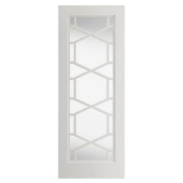 JB Kind Doors Quartz Glazed White Internal Door
