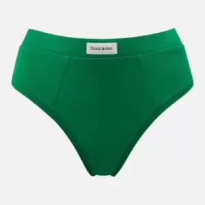 Tommy Hilfiger High Rise Cotton-Blend Jersey Tanga Briefs - M