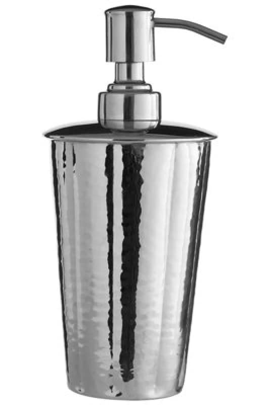 Premier Housewares Hammered Nickel Finish Lotion Dispenser Silver