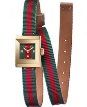 Gucci G-Frame Red and Green Dial Womens Watch YA128527 YA128527
