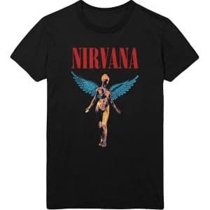 Nirvana - Angelic Unisex Large T-Shirt - Black