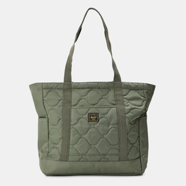 Herschel Supply Co Heritage Quilted Capsule Tote Bag Beetle Green female One Size