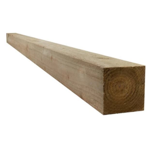 Snowdon Timber Treated 4X4" Fence Post (W) 100mm (H) 3.0M - Pack Of 2