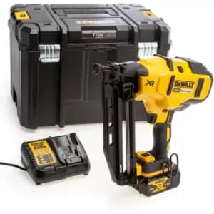 DEWALT DEWALT DCN660M1 18V XR Brushless 2nd Fix Nailer 16Ga (1 x 4.0Ah Battery) in TSTAK Box DCN660M1