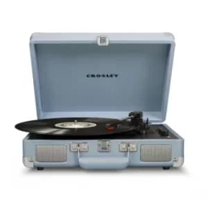 Tourmaline Crosley Cruiser Deluxe Vintage 3-Speed Bluetooth Portable Turntable