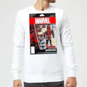 Marvel Deadpool Action Figure Sweatshirt - White - L