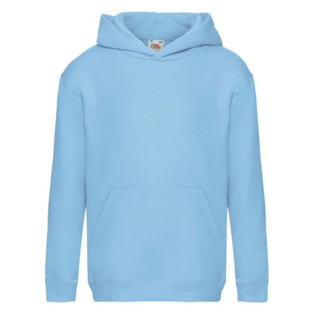 Fruit Of The Loom Premium girls's Children's Sweatshirt in Blue