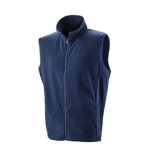 Result Result Men Core Microfleece Gilet in Navy Size: X-Small Navy XS Male 5059000439605