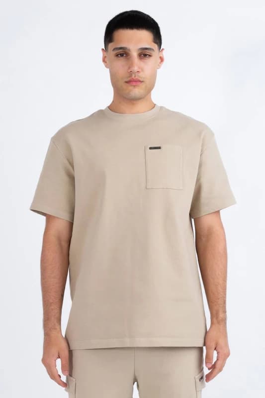 Luke 1977 Mens Gitano Relax Fit T-Shirt in Stone Size: Medium Stone Male M