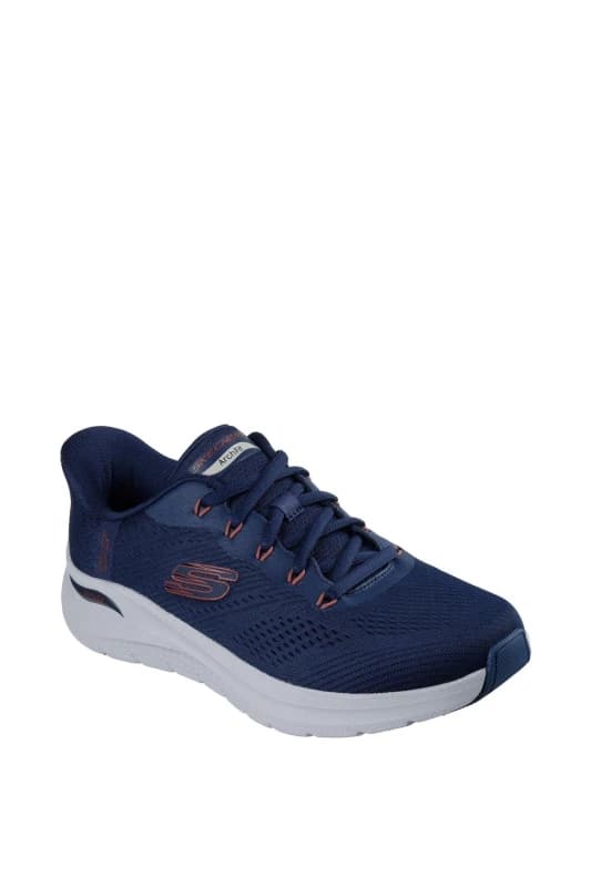 Skechers Men Arch Fit 2.0 Lestur Trainer in Navy Size: 8 Navy 8 Male 198739044379