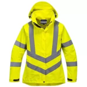 Oxford Weave 300D Ladies Class 3 Hi Vis Jacket Yellow 3XL