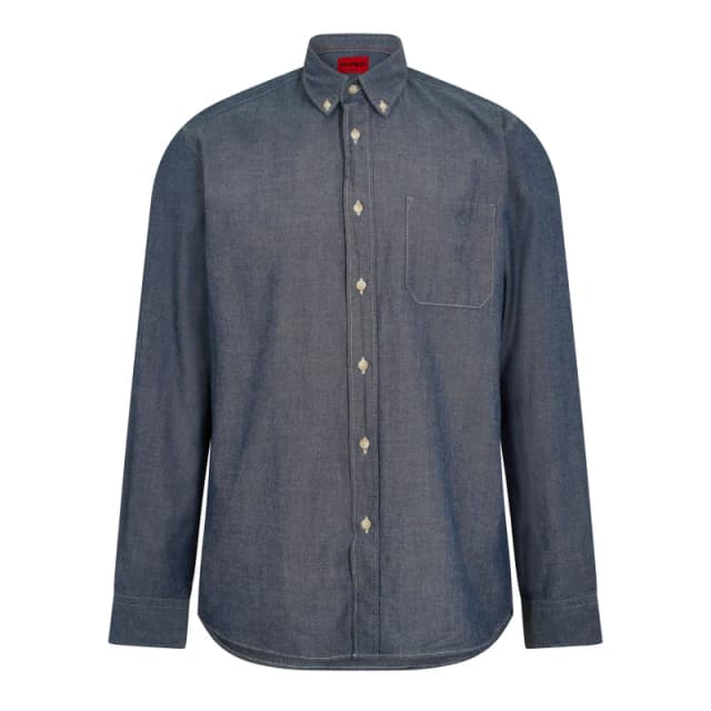 Hugo Mens Ermann 10 Long Sleeve Oxford Shirt Pastel Blue male S