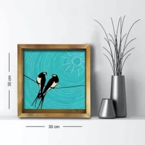 3030AHS-048 Multicolor Decorative Framed MDF Painting