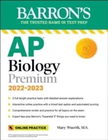 AP Biology Premium, 2022-2023: 5 Practice Tests + Comprehensive Review + Online Practice