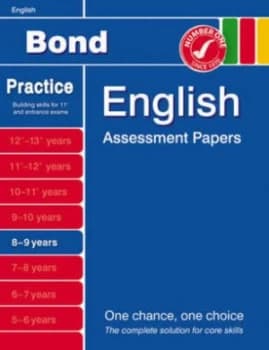 Bond English Assessment Papers. 8-9 Years by J M Bond Paperback