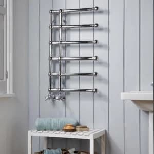Towelrads Blandford Open Ended Ladder Towel Rail Radiator 1200x500