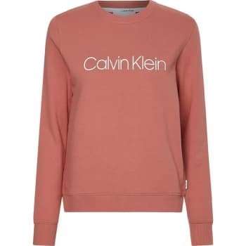 CALVIN KLEIN Core Logo Ls Sweatshirt - Muted Pink
