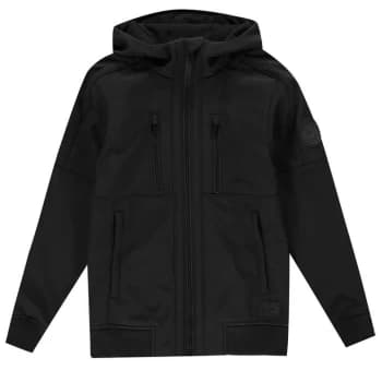 Firetrap Pocket Softshell Jacket Junior Boys - Black