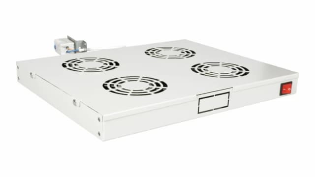 Equip Cooling Fans 19'. 1U. 4FANS. RAL7035 Grey