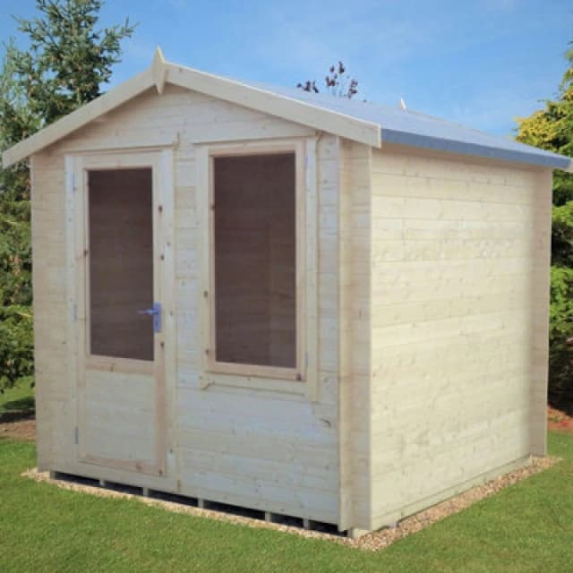 Shire Peckover 2.4m x 2.4m Log Cabin Summerhouse (19mm)
