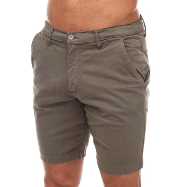 Duck and Cover Moreshore Chino Shorts Olive male 30 inch