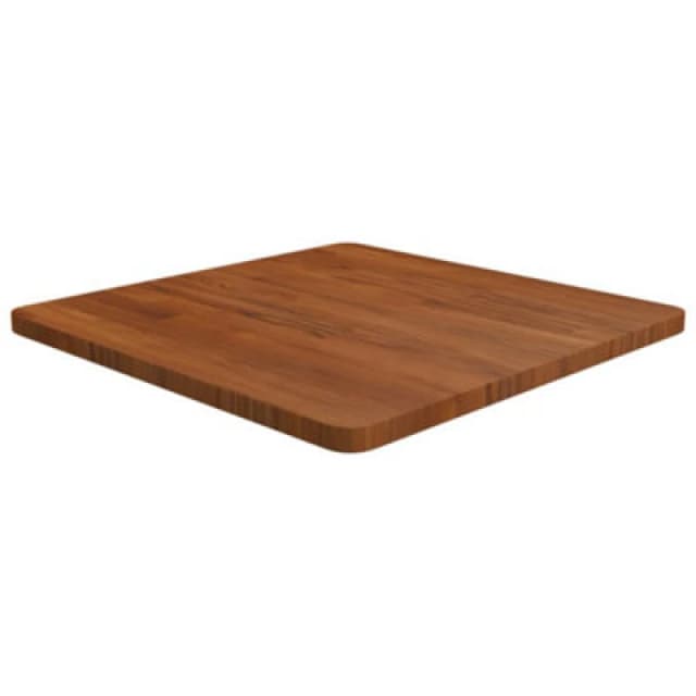 Vidaxl Square Table Top Dark Brown 60X60X2.5Cm Treated Solid Wood Oak, Brown 343044
