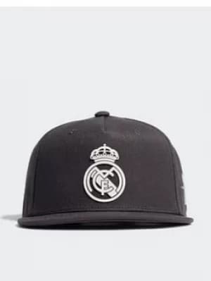 adidas Real Madrid Snapback Cap, Grey/White, Size M/L, Men