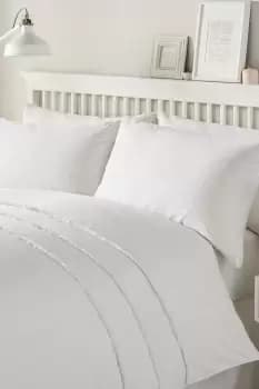 'Tassels' Textured Cotton Blend Duvet Cover Set