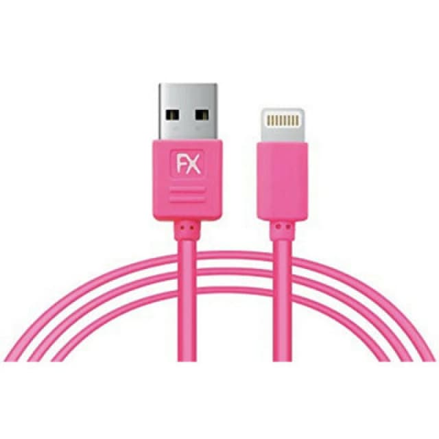 FX Powabud USB 'Data Cable' for iPhone 6/6-Plus/5G/5S/5C Pink Pink unisex