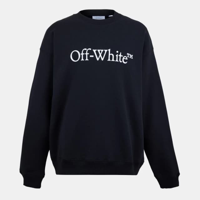Off White Mens Skate Relaxed Fit Crew Sweatshirt - Black Male S