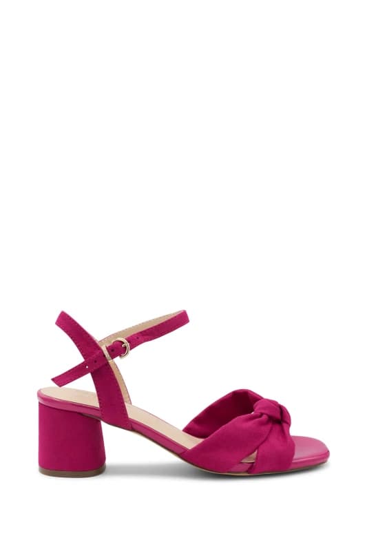 Paradox London 'Nalani' Wide Fit Block Heel Sandal Pink