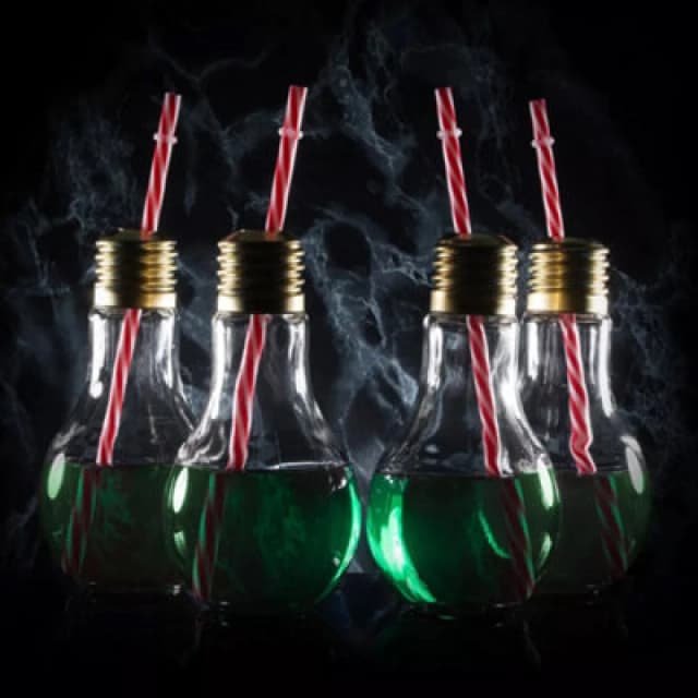 Bar Bespoke Bar Bespoke Set of 4 Mixology Edison Glass Light Bulb 400ml - Clear Clear One Size Unisex 5013313003885