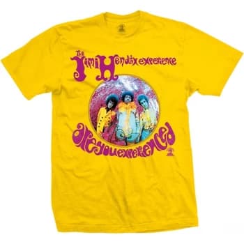 Jimi Hendrix - Are You Experienced? Unisex Medium T-Shirt - Yellow