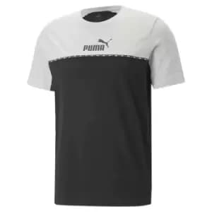 Puma Essential Block X Tape T Shirt Mens - Green