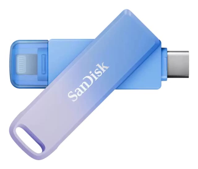 SanDisk SanDisk Creator Phone Drive USB flash drive 128GB USB Type-C / Lightning 3.2 Gen 1 (3.1 Gen 1) Blue, Lilac SDIXD0N-128G-GN6TP