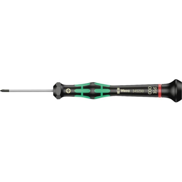 Wera Kraftform Micro Phillips Screwdriver 2050 PH Micro Tip Size: PH000