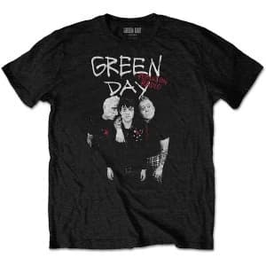 Green Day - Red Hot Unisex Large T-Shirt - Black