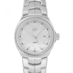 Link Ladies Quartz Mother Of Pearl Dial with Diamonds Ladies Watch