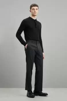 Regular Fit Charcoal Smart Trousers