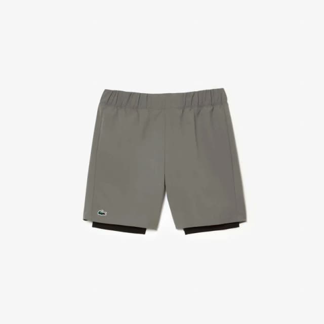 Lacoste Lined Ultra Dry Sport Shorts - Grey Grey XS