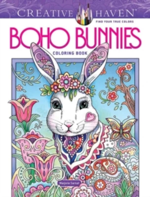 Creative Haven Boho Bunnies Coloring Book. Paperback. By Marjorie Sarnat Books