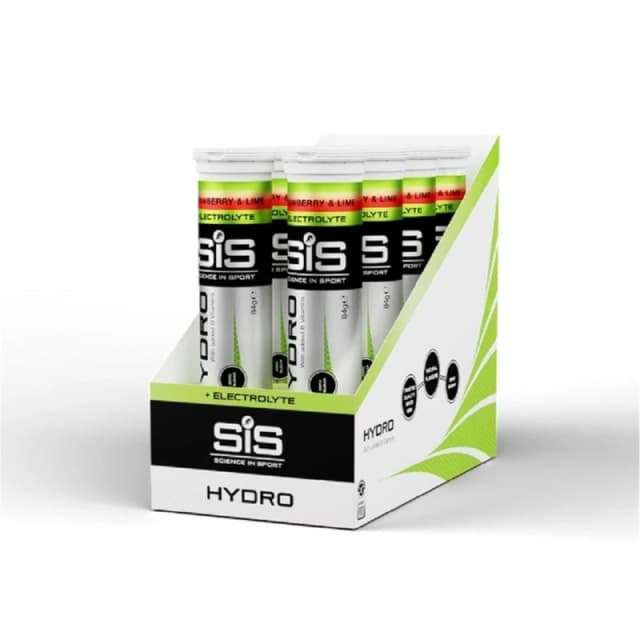 Science in Sport Hydro Tabs + Electrolytes - Strawberry & Lime - 8 Pack - 160 Tablets Light Red