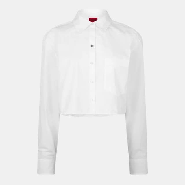 Hugo Ecarla Cropped Shirt White female 12 (40)