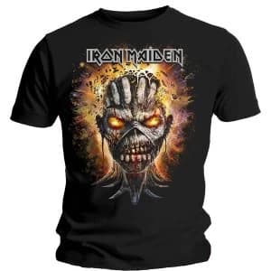 Iron Maiden - Eddie Exploding Head Unisex Large T-Shirt - Black