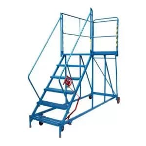 Fort Service Platform 6 Tread Easy slope 48 angle Mesh Blue MSP9306