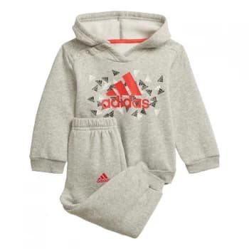 adidas Badge of Sport Graphic Jogger Kids - Medium Grey Heather / Vivid Re